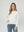 Sweater Mujer Josefina Regular Cuello Redondo Manga Suelta Blanco Lineatre