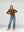 Sweater Mujer Josefina Regular Cuello Redondo Manga Suelta Chocolate Lineatre