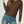 Sweater Mujer Josefina Regular Cuello Redondo Manga Suelta Chocolate Lineatre