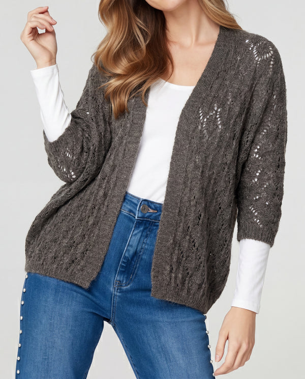 Cardigan Mujer Agustina Chocolate Lineatré