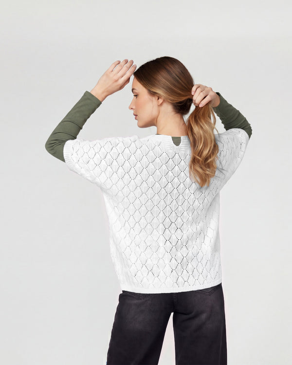 Cardigan Mujer Isabella Crudo Lineatré