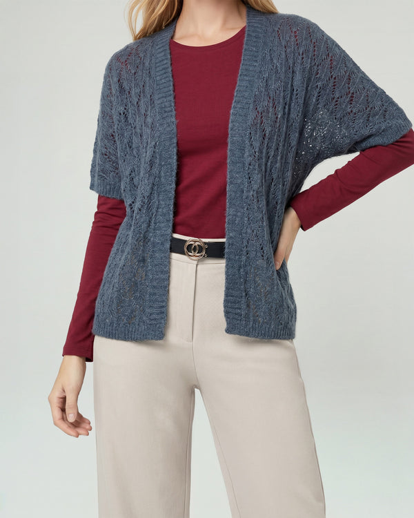 Cardigan Mujer Antonia Gris Lineatré