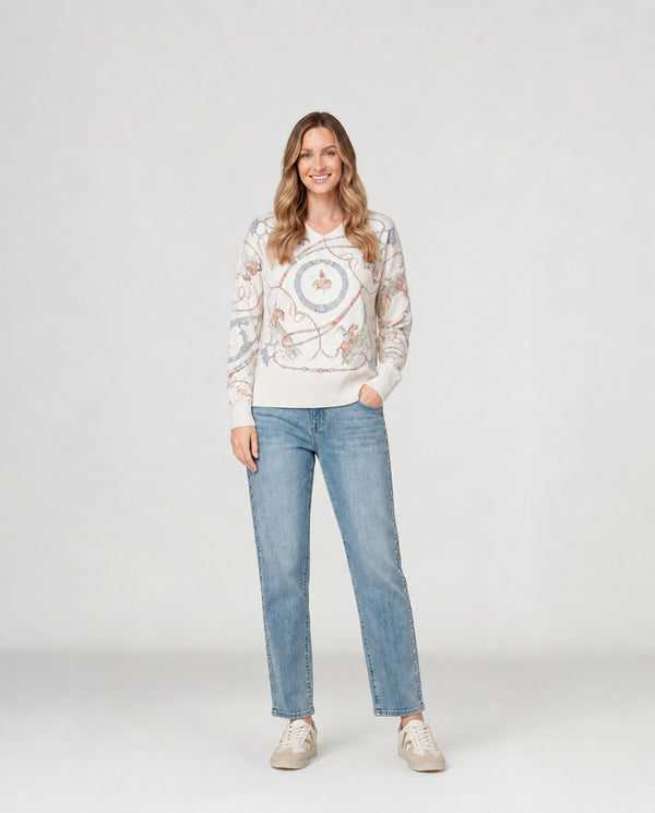 Sweater Mujer Carlina Blanco Lineatré