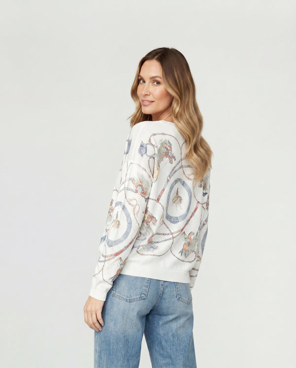 Sweater Mujer Carlina Blanco Lineatré