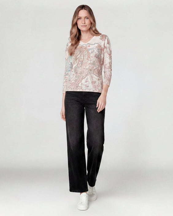 Sweater Mujer Luisa Beige Lineatré