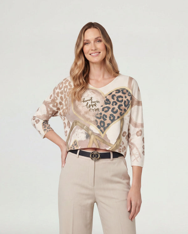 Sweater Mujer Flavia Fango Lineatré