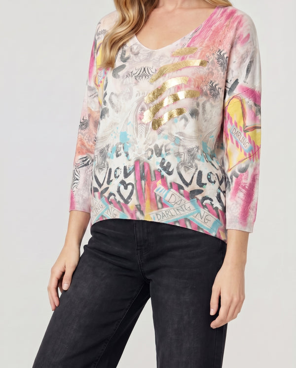 Sweater Mujer Mariella Fucsia Lineatré