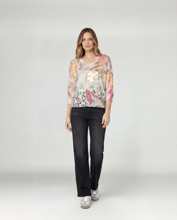 Sweater Mujer Mariella Fucsia Lineatré