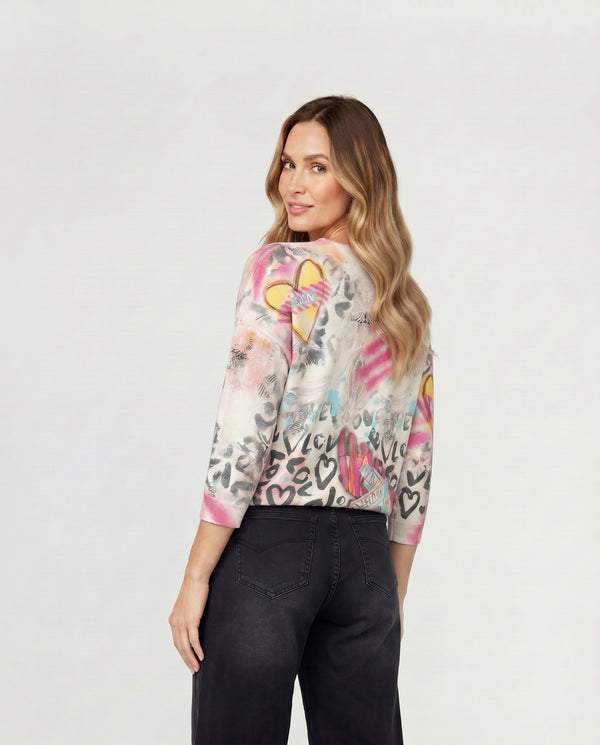Sweater Mujer Mariella Fucsia Lineatré