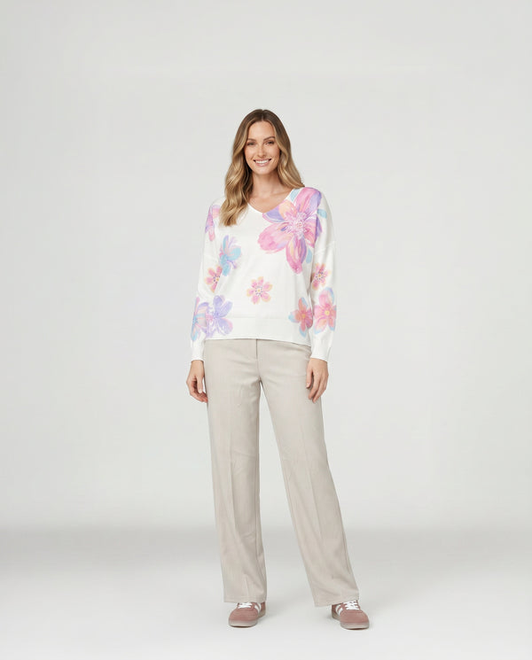 Sweater Mujer Grazia Lila Lineatré