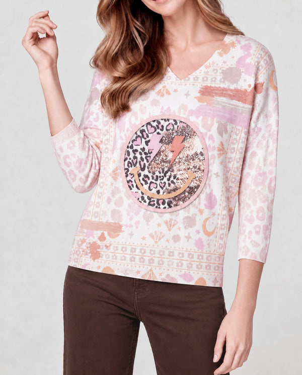 Sweater Mujer Renata Rosa Lineatré