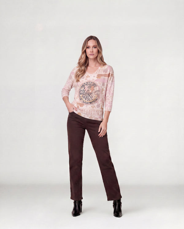 Sweater Mujer Renata Rosa Lineatré