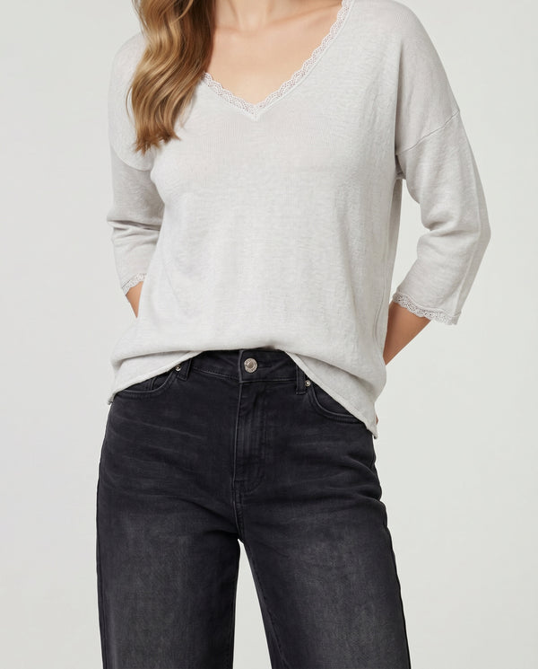 Sweater Mujer Elettra Beige Lineatré