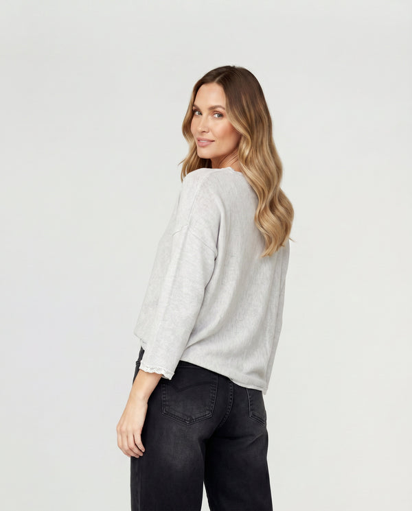 Sweater Mujer Elettra Beige Lineatré