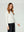 Sweater Mujer Renata Relaxed Cuello Redondo Manga Caída Blanco Lineatre