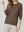 Sweater Mujer Renata Relaxed Cuello Redondo Manga Caída Chocolate Lineatre