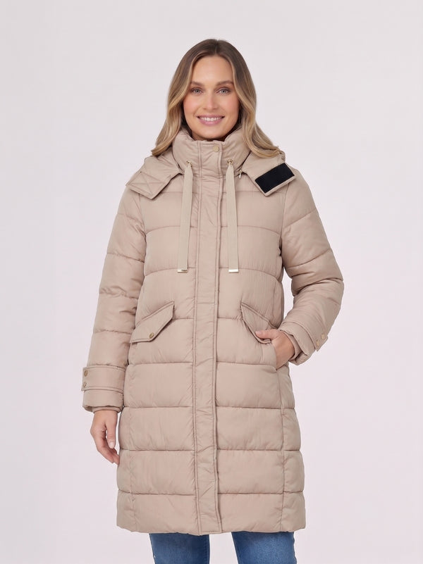 Parka Mujer Beatrice Beige Lineatre