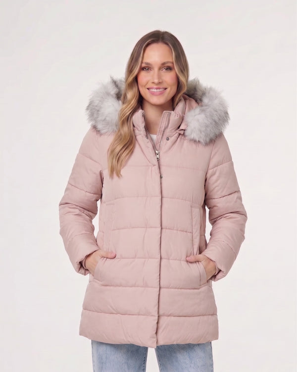 Parka Mujer Lucia Rosa Lineatre