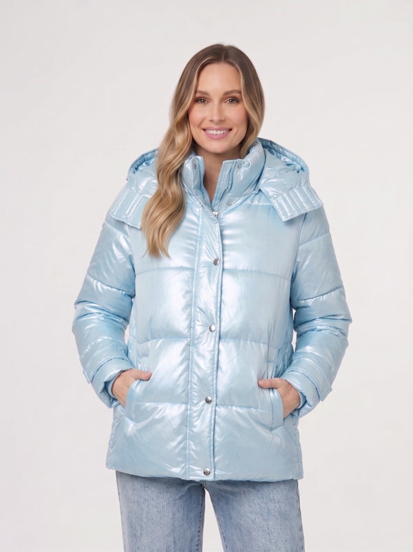 Parka Mujer Camilla Celeste Lineatre