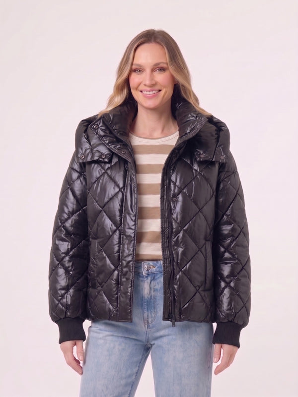 Parka Mujer Siena Negro Lineatre