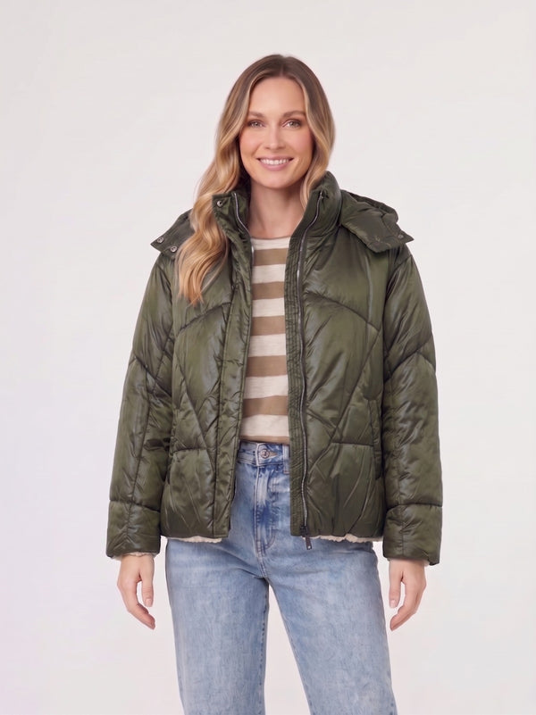 Parka Mujer Revesible Sienna Militar Lineatre