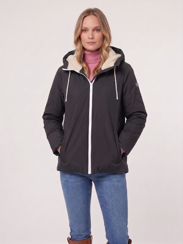 Parka Mujer Noemi Negro Lineatre
