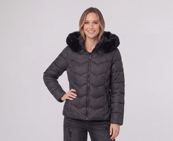 Parka Mujer Julieta Negro Lineatré