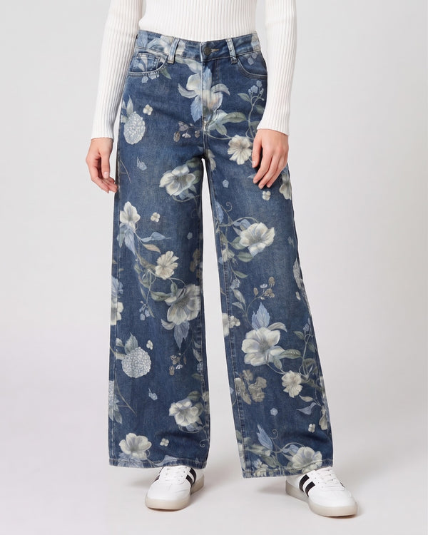 Pantalón Mujer Alessandra Azul Lineatré