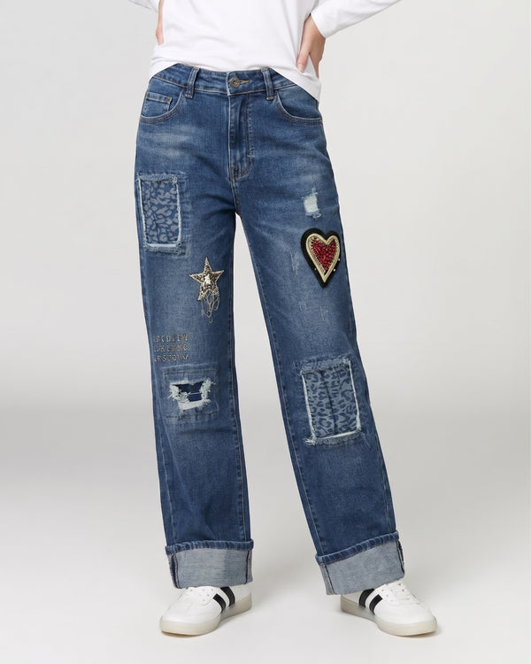 Jeans Mujer Giuli Azul Lineatre
