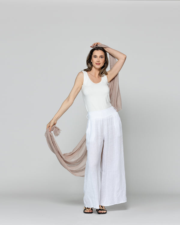 Pañuelo Mujer Con Textura Beige Lineatre