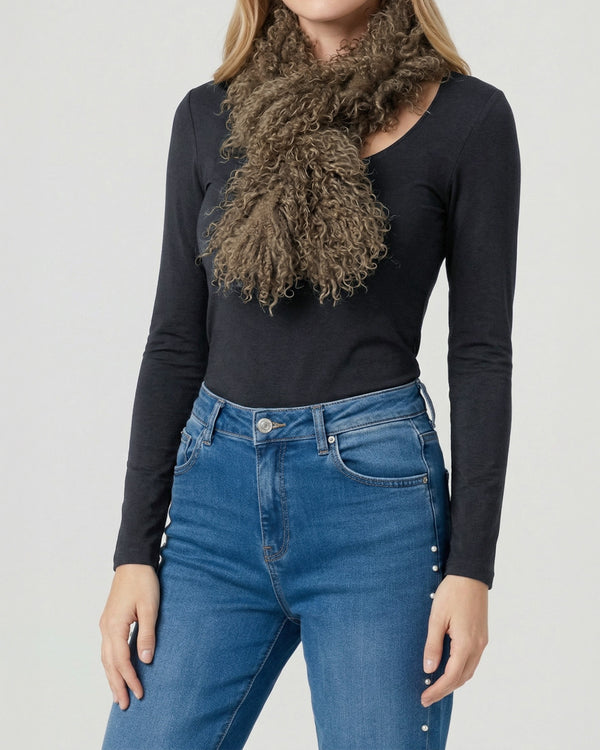 Cuello Mujer Belén Taupe Lineatre