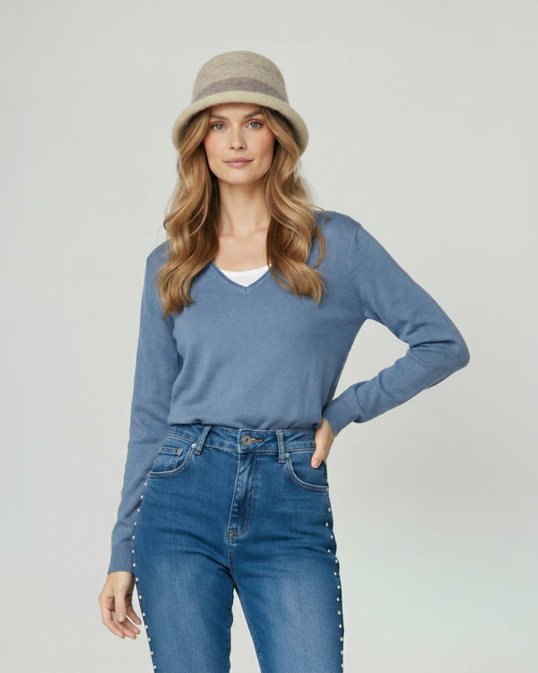 Gorro Mujer Gianna Beige Lineatre