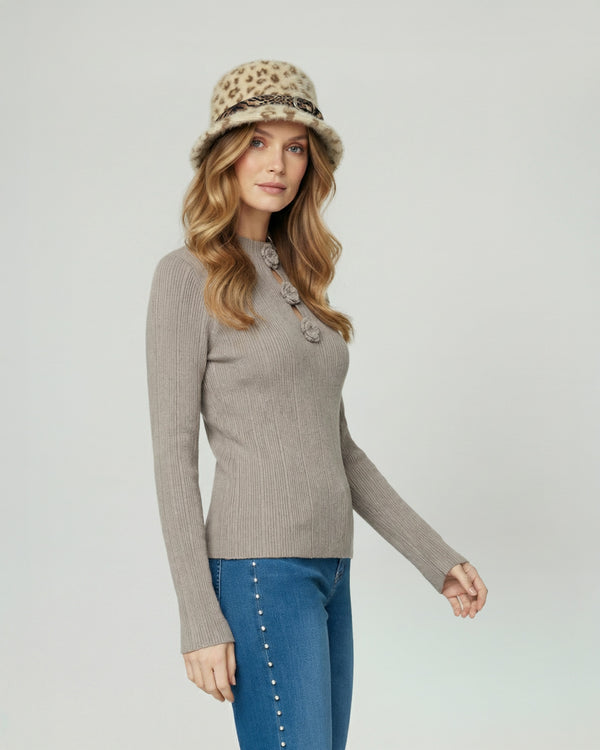 Gorro Mujer Lidia Beige Lineatre