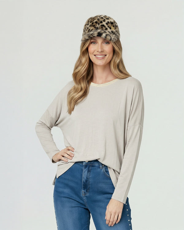 Gorro Mujer Valeria Beige Lineatre