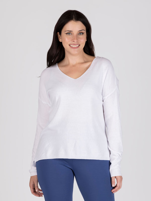 Sweater Blanco Lineatre