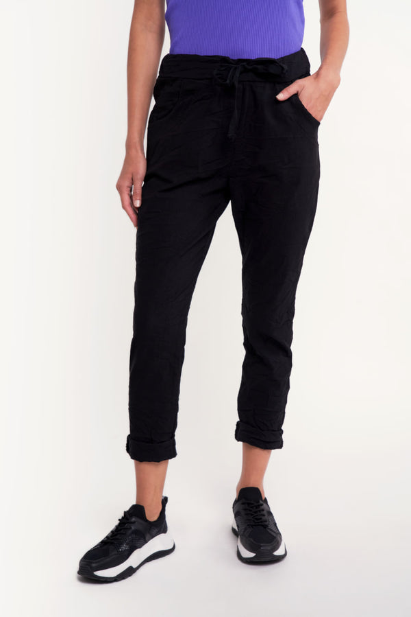 Pantalon agata negro lineatre