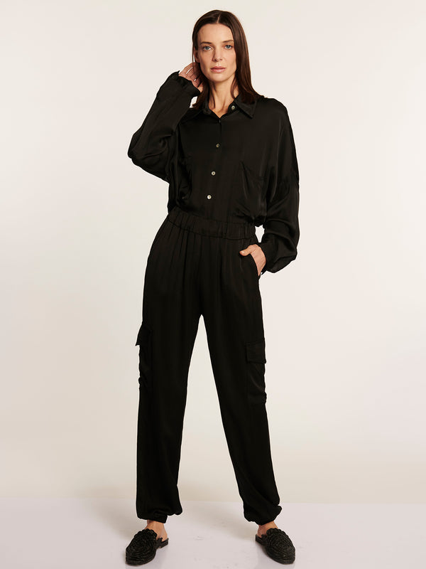 Pantalon fiorella negro