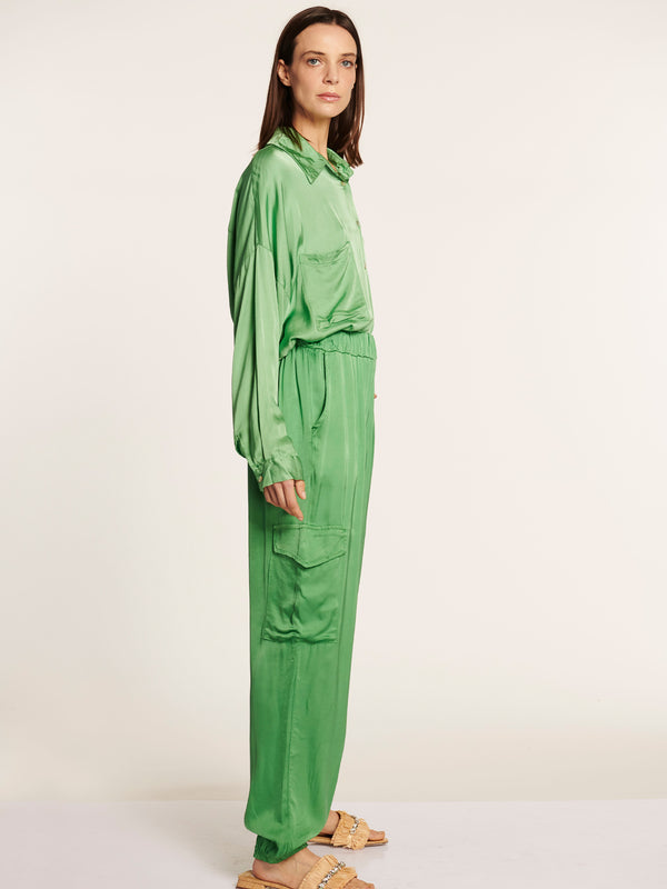 Pantalon fiorella verde