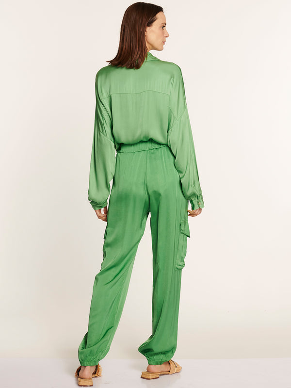 Pantalon fiorella verde