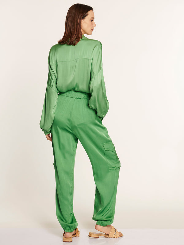 Pantalon fiorella verde